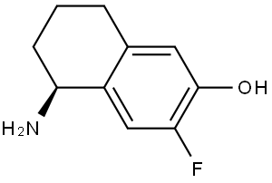(S)-5-amino-3-fluoro-5,6,7,8-tetrahydronaphthalen-2-ol 구조식 이미지