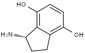 (1S)-1-amino-2,3-dihydro-1H-indene-4,7-diol Structure