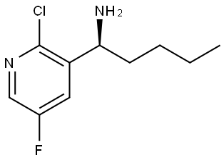 (1S)-1-(2-CHLORO-5-FLUORO(3-PYRIDYL))PENTYLAMINE Structure