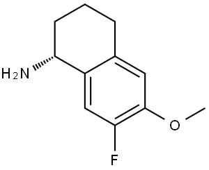 (R)-7-Fluoro-1,2,3,4-tetrahydro-6-methoxy-1-naphthalenamine 구조식 이미지