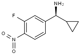 (1S)-1-cyclopropyl-1-(3-fluoro-4-nitrophenyl)methanamine Structure