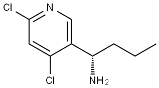 (1S)-1-(4,6-DICHLORO(3-PYRIDYL))BUTYLAMINE Structure