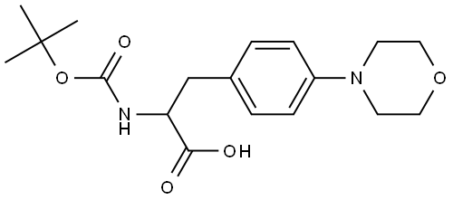 N-Boc-4-(4-morpholinyl)-DL-phenylalanine Structure