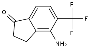 4-amino-5-(trifluoromethyl)-2,3-dihydro-1H-inden-1-one Structure