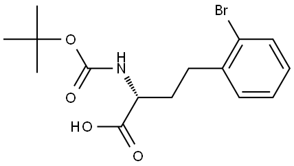 N-Boc-2-bromo-D-homophenylalanine Structure