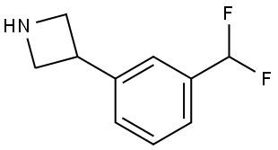 Azetidine, 3-[3-(difluoromethyl)phenyl]- 구조식 이미지