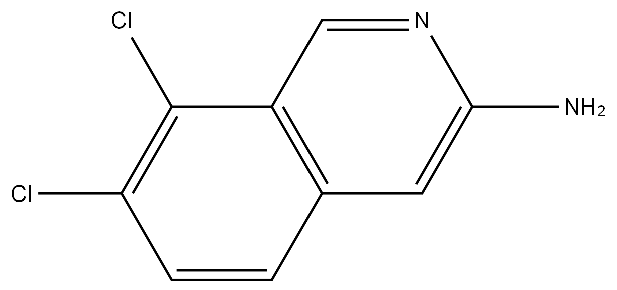 3-Isoquinolinamine, 7,8-dichloro- Structure