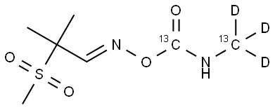 Aldicarb sulfone-[13C2,D3] Structure