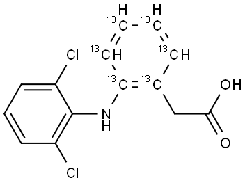 Diclofenac-13C6-Na hydrate (see Data Sheet) Structure