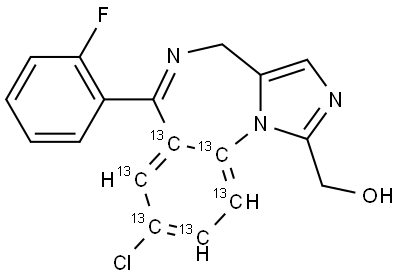 1-Hydroxymidazolam Structure