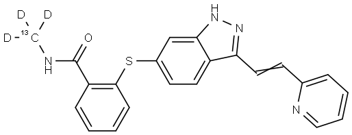 Axitinib-13C-d3 Structure