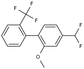 4-(Difluoromethyl)-2-methoxy-2'-(trifluoromethyl)-1,1'-biphenyl Structure