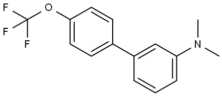 N,N-Dimethyl-4'-(trifluoromethoxy)[1,1'-biphenyl]-3-amine Structure