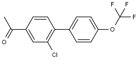 1-[2-Chloro-4'-(trifluoromethoxy)[1,1'-biphenyl]-4-yl]ethanone Structure