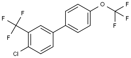 4-Chloro-4'-(trifluoromethoxy)-3-(trifluoromethyl)-1,1'-biphenyl Structure