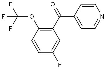 5-Fluoro-2-(trifluoromethoxy)phenyl]-4-pyridinylmethanone Structure