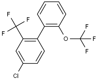 4-Chloro-2'-(trifluoromethoxy)-2-(trifluoromethyl)-1,1'-biphenyl Structure