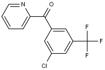 3-Chloro-5-(trifluoromethyl)phenyl]-2-pyridinylmethanone Structure