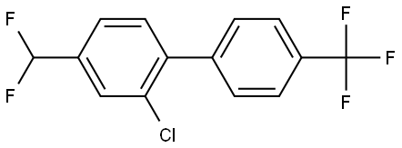 2-Chloro-4-(difluoromethyl)-4'-(trifluoromethyl)-1,1'-biphenyl Structure