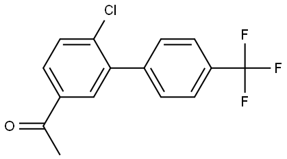 1-[6-Chloro-4'-(trifluoromethyl)[1,1'-biphenyl]-3-yl]ethanone Structure