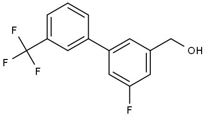 5-Fluoro-3'-(trifluoromethyl)[1,1'-biphenyl]-3-methanol Structure