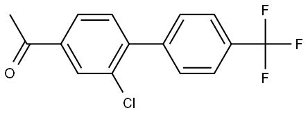 1-[2-Chloro-4'-(trifluoromethyl)[1,1'-biphenyl]-4-yl]ethanone Structure