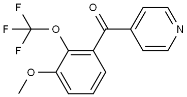 3-Methoxy-2-(trifluoromethoxy)phenyl]-4-pyridinylmethanone Structure