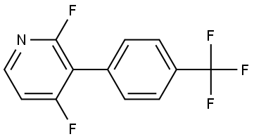 2,4-Difluoro-3-[4-(trifluoromethyl)phenyl]pyridine 구조식 이미지