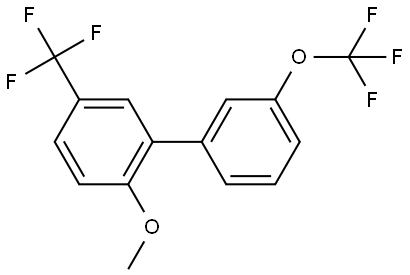 2-Methoxy-3'-(trifluoromethoxy)-5-(trifluoromethyl)-1,1'-biphenyl Structure