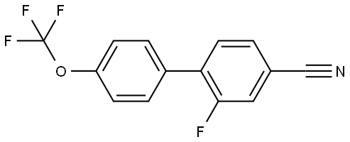 1,1'-Biphenyl]-4-carbonitrile, 2-fluoro-4'-(trifluoromethoxy)- Structure