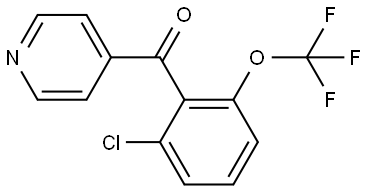 2-Chloro-6-(trifluoromethoxy)phenyl]-4-pyridinylmethanone Structure