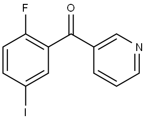 (2-fluoro-5-iodophenyl)(pyridin-3-yl)methanone Structure