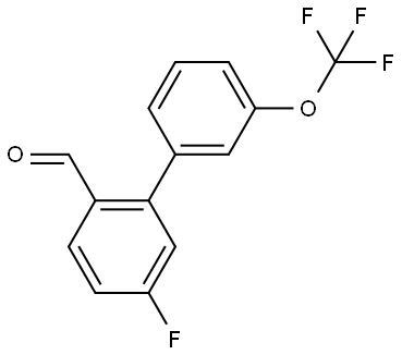 5-Fluoro-3'-(trifluoromethoxy)[1,1'-biphenyl]-2-carboxaldehyde Structure