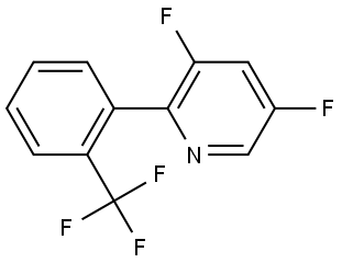 3,5-Difluoro-2-[2-(trifluoromethyl)phenyl]pyridine Structure