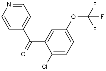 2-Chloro-5-(trifluoromethoxy)phenyl]-4-pyridinylmethanone Structure