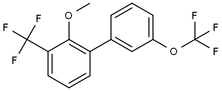 2-Methoxy-3'-(trifluoromethoxy)-3-(trifluoromethyl)-1,1'-biphenyl Structure