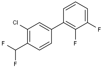 3'-Chloro-4'-(difluoromethyl)-2,3-difluoro-1,1'-biphenyl Structure