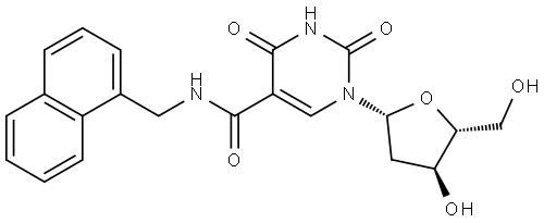 α-[(1-Naphthalenylmethyl)amino]-α-oxothymidine Structure