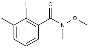 2-iodo-N-methoxy-N,3-dimethylbenzamide Structure