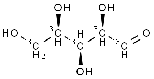 D-[13C5]Xylose Structure