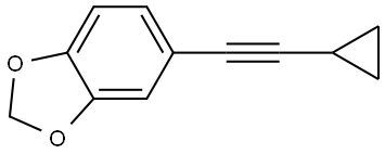 5-(2-Cyclopropylethynyl)-1,3-benzodioxole Structure