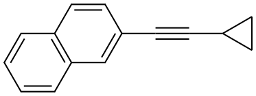 2-(2-Cyclopropylethynyl)naphthalene Structure