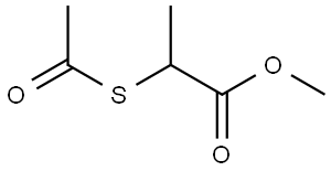 methyl 2-(acetylthio)propanoate Structure