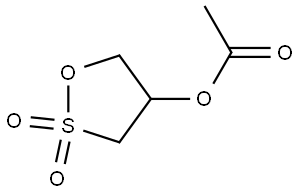 1,2-Oxathiolan-4-ol, 4-acetate, 2,2-dioxide Structure