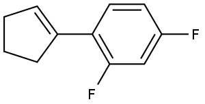 1-(cyclopent-1-en-1-yl)-2,4-difluorobenzene Structure