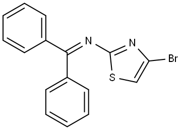 4-Bromo-2-(N-diphenylmethylene)thiazole Structure