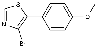 4-Bromo-5-(4-methoxyphenyl)thiazole Structure