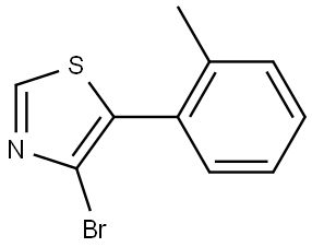 4-Bromo-5-(2-tolyl)thiazole Structure