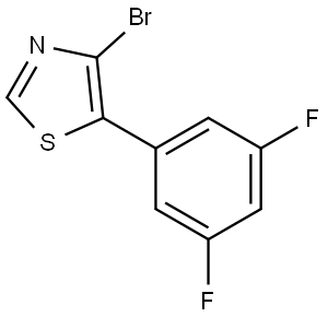 4-Bromo-5-(3,5-difluorophenyl)thiazole Structure