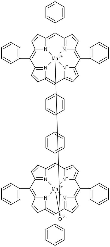 manganese(III) meso-tetraphenylporphine-μ-oxo dimer Structure